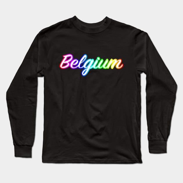 Belgium Long Sleeve T-Shirt by lenn